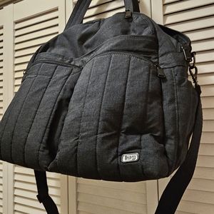 Lug Boxer 2 Overnight Bag - Blue.  Has backpack straps, like  new! Used once